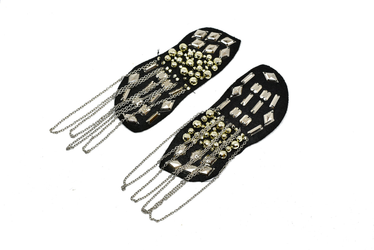 Beaded Epaulet Shoulder Applique