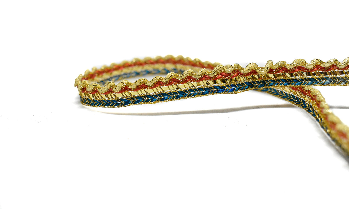 Metallic Gimp Trim Multi-Color 1/4"