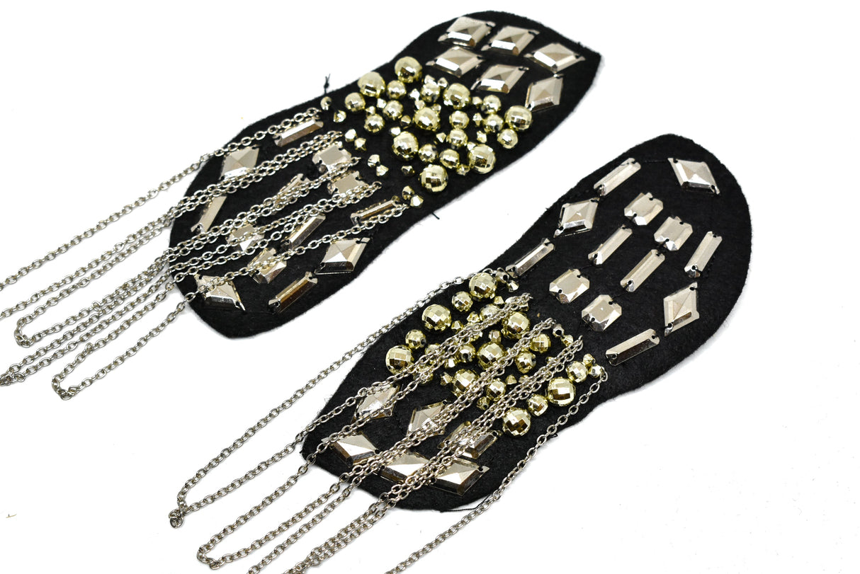 Beaded Epaulet Shoulder Applique