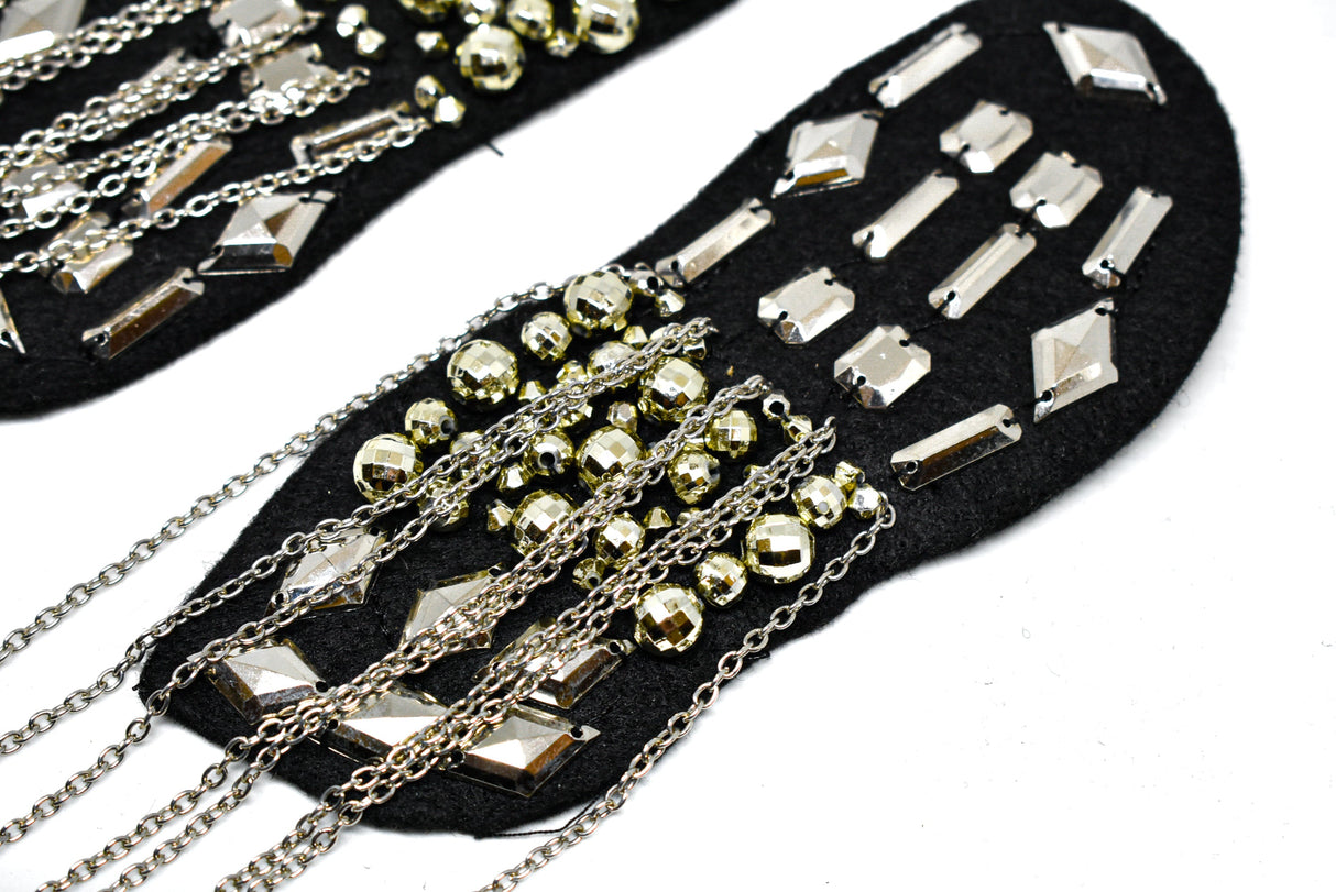Beaded Epaulet Shoulder Applique
