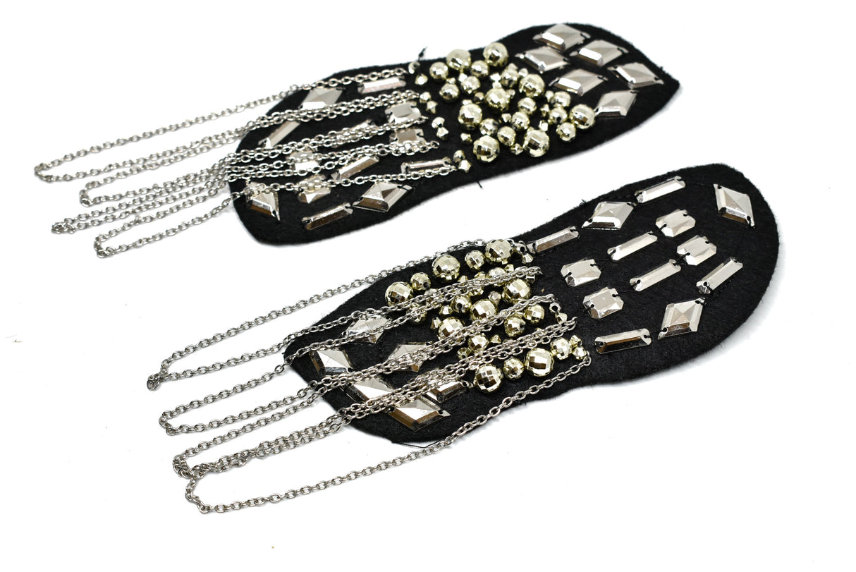 Beaded Epaulet Shoulder Applique