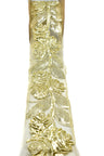 Metallic Rose Organza Trim 1 Inch