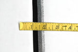 Metallic Silver Fringe Trim Black 0.88"