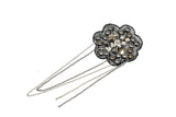 Beaded Epaulet Flower Studded Chain