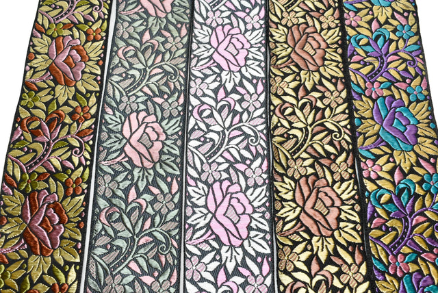 Jacquard Ribbon Floral 2.25" Multi-Color