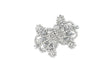 Rhinestone Connector Closure Silver