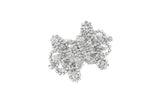 Rhinestone Connector Closure Silver