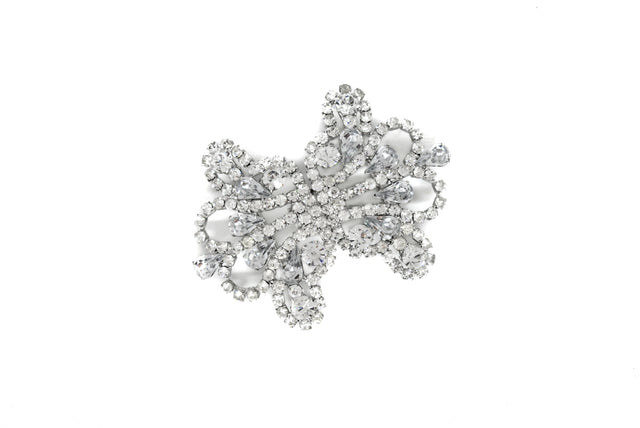 Rhinestone Connector Closure Silver