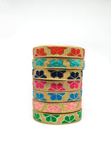 Jacquard Ribbon Metallic Leaf 1"