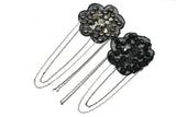 Beaded Epaulet Flower Studded Chain