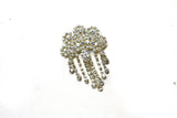 Rhinestone Crown Brooch Pin 3 x 2