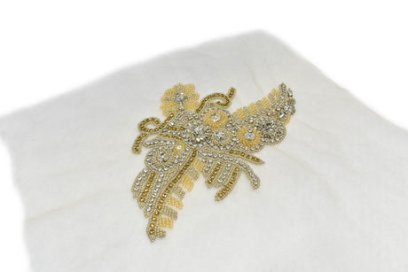 Embroidered Floral Organza Applique