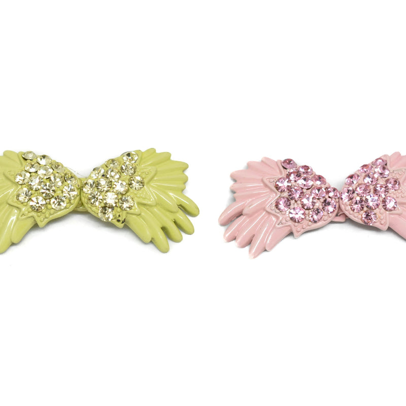 Rhinestone Bow Connector Closure