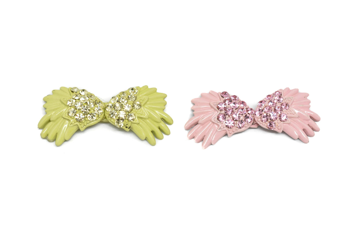 Rhinestone Bow Connector Closure