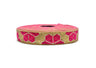 Jacquard Ribbon Metallic Leaf 1"
