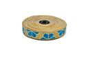 Jacquard Ribbon Metallic Leaf 1"