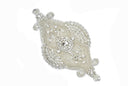 Rhinestone Applique Gold Silver 8.5 x 4.5
