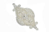 Rhinestone Applique Gold Silver 8.5 x 4.5