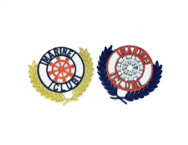 Embroidered Iron-On Marine Club Patch