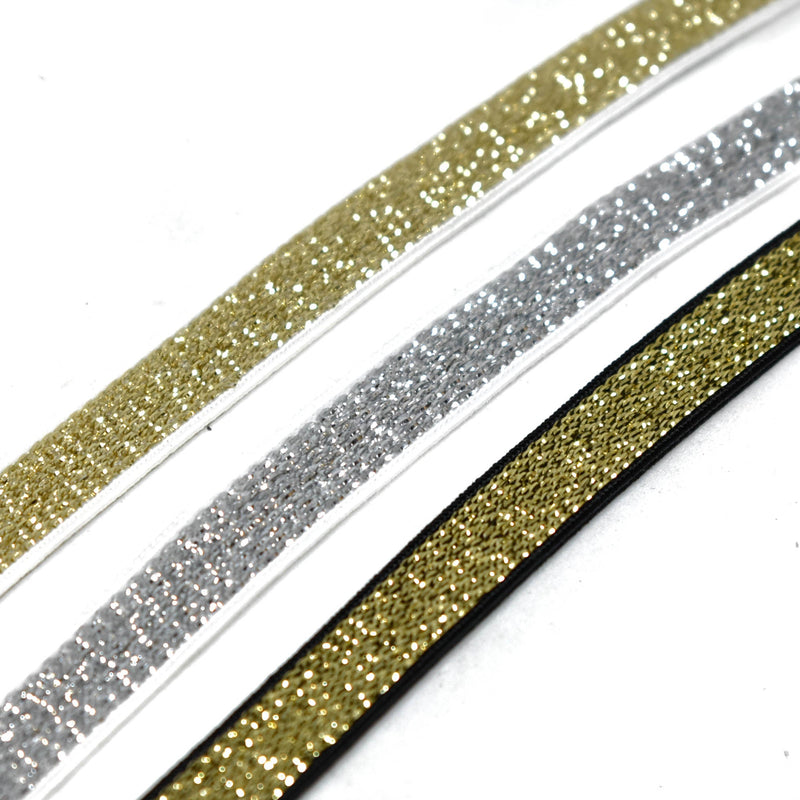 Metallic Elastic Trim 0.38"