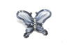 Rhinestone Butterfly Brooch with Beads