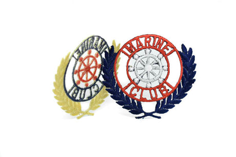 Embroidered Iron-On Marine Club Patch