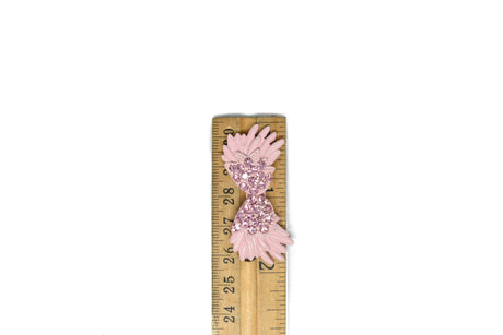 Rhinestone Bow Connector Closure
