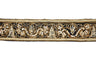 Beaded Embroidery Trim 1.25" Ivory Brown