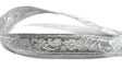 Jacquard Ribbon Metallic Silver 0.90"