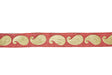 Metallic Gold Paisley Chiffon Ribbon 1in