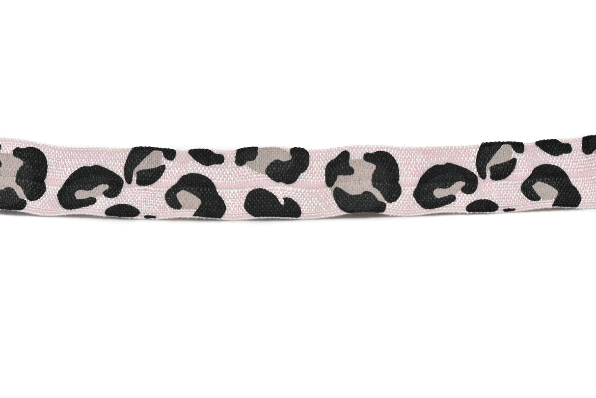 Fold-Over Elastic Cheetah Print 0.63"