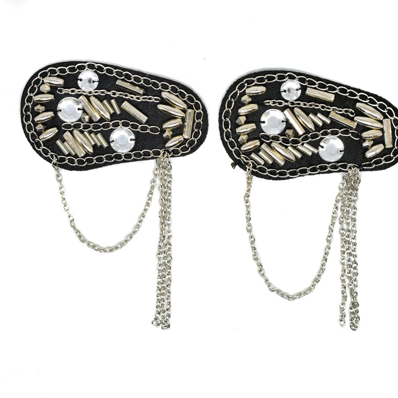 Rhinestone Beaded Epaulet Shoulder Piece
