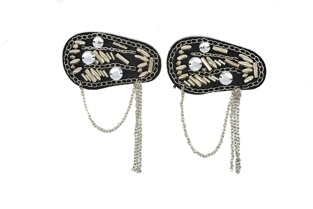 Rhinestone Beaded Epaulet Shoulder Piece