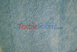 Baby Blue Shaggy Brocade Metallic Eyelash Lame Fabric - Baby Blue Shaggy Brocade, 56/57" Width (1 Yard)