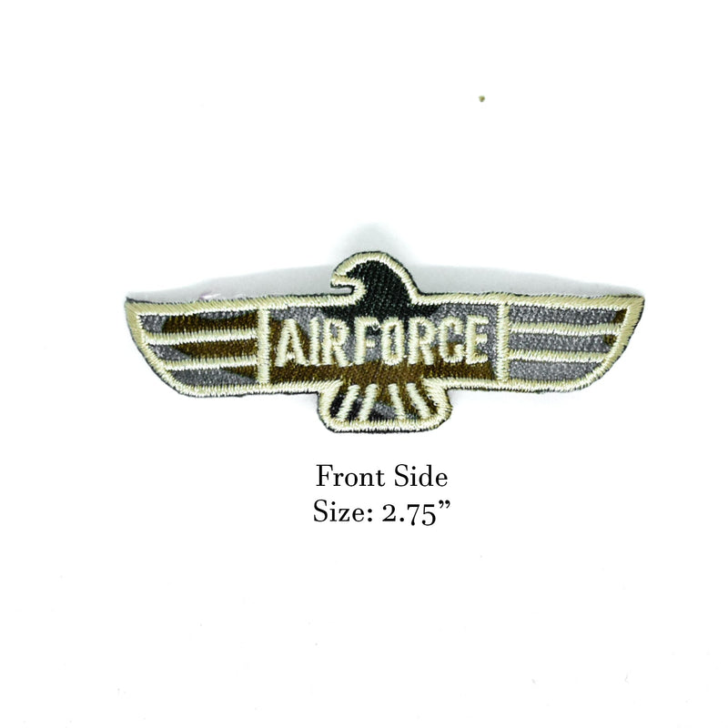 Embroidered Iron-On Patch US Air Force 2.75 x .75