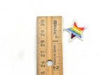Embroidered Rainbow Star Applique 1"