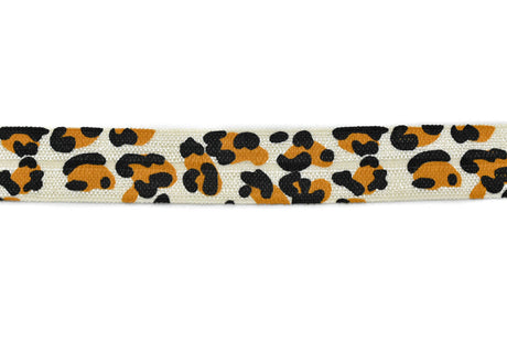 Fold-Over Elastic Cheetah Print 0.63"
