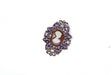 Rhinestone Brooch Vintage Pin 1.75 x 2.50