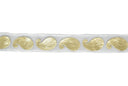 Metallic Gold Paisley Chiffon Ribbon 1in