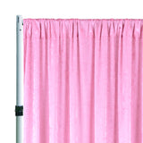 Crushed Velvet Backdrop Drape Panel 10 ft x 57 in Pink