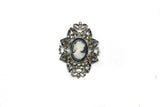 Rhinestone Brooch Vintage Pin 1.75 x 2.50