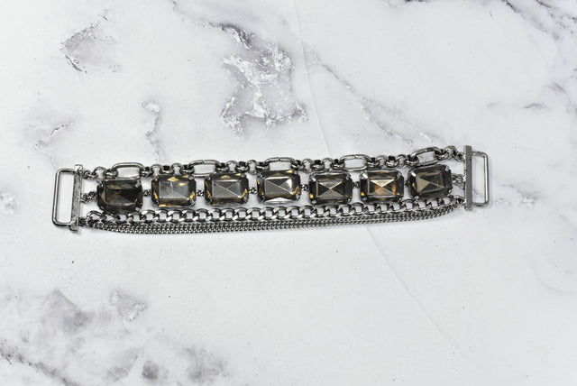 Rhinestone Connector 7in x 1in