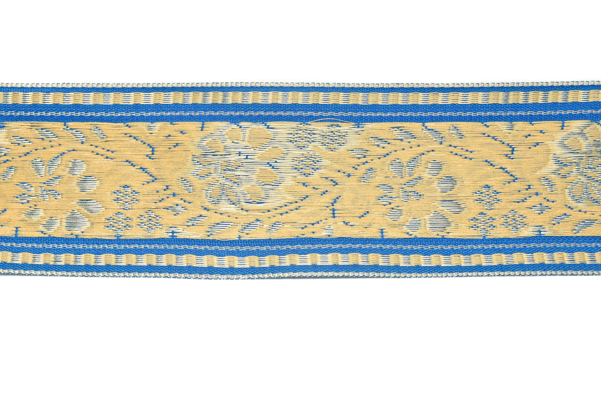 Floral Jacquard Ribbon 2.25" Indian Style Trim