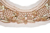 Pearl Beaded Applique Neck Piece