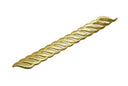 Embroidered Wavy Applique 9 x 1 Gold Black