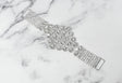 Floral Rhinestone Buckle Connector
