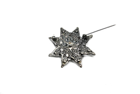 Rhinestone Floral Star Piece 2.5"