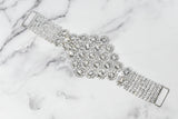 Floral Rhinestone Buckle Connector
