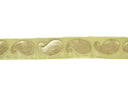 Metallic Gold Paisley Chiffon Ribbon 1in