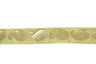 Metallic Gold Paisley Chiffon Ribbon 1in